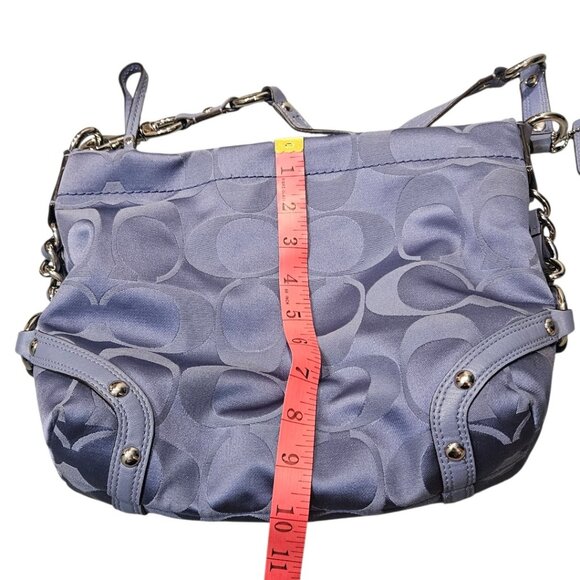 Coach Carly Signature Hobo Bag Blue - Picture 5 of 7
